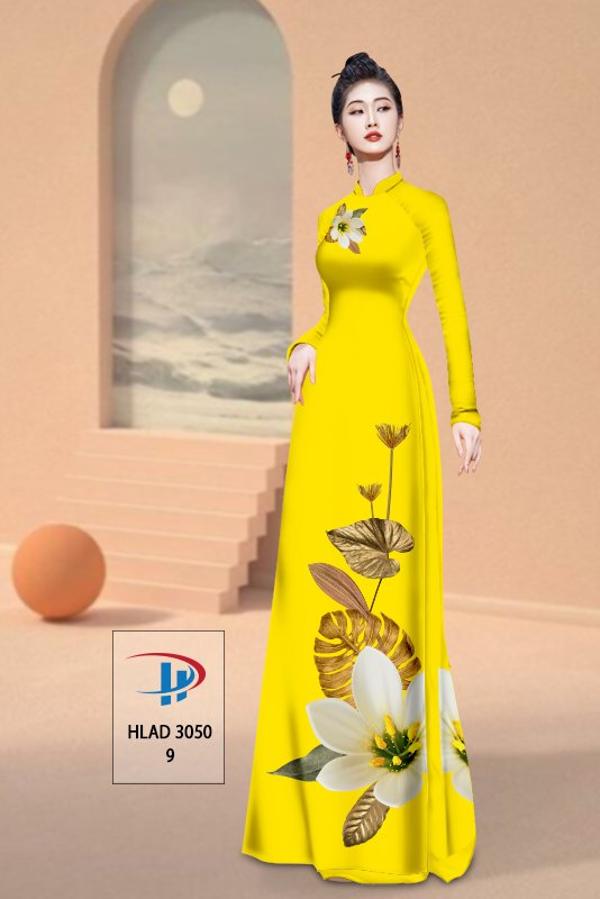 Vải Áo Dài Hoa In 3D AD HLAD3050 11